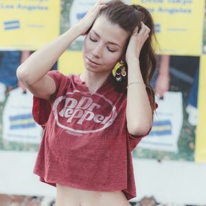 3 FOR $20 Cute Gym Crop Top Dr. Pepper T-Shirt